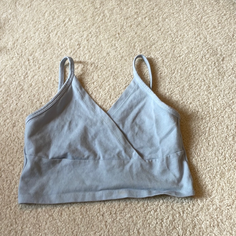 Light blue brandy Melville crop top